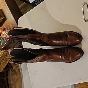 Ariat brown western side boots